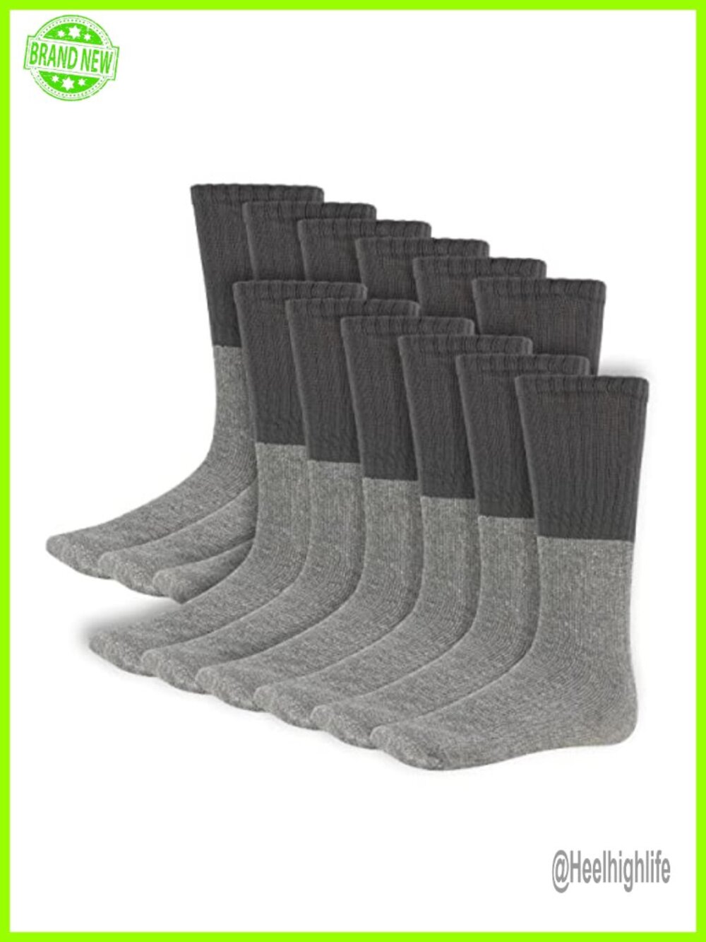 Cotton Boot Socks Thermal Insulated Warm Cold Work Hunting Fishing Crew